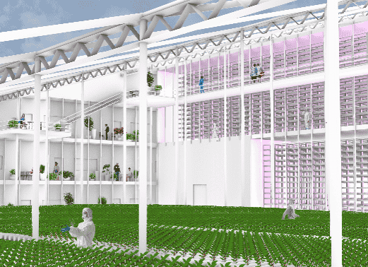 Futuristic visualisation of crop production